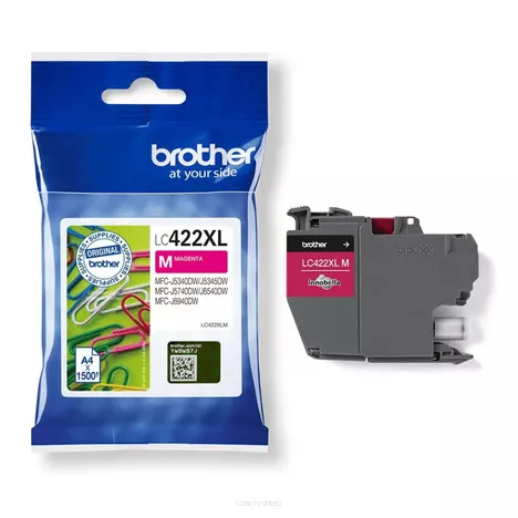 BROTHER tusz LC422XLM oryginalny magenta 1500 stron