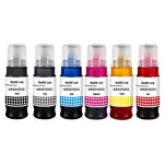 6-PAK Multibox Tusz do CANON GI43 GI53 black / grey / cyan / magenta / yellow / red zamiennik - 3