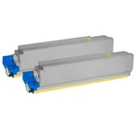2-PAK Multibox Toner do OKI C8600 C8800 43487709 yellow zamiennik - 3