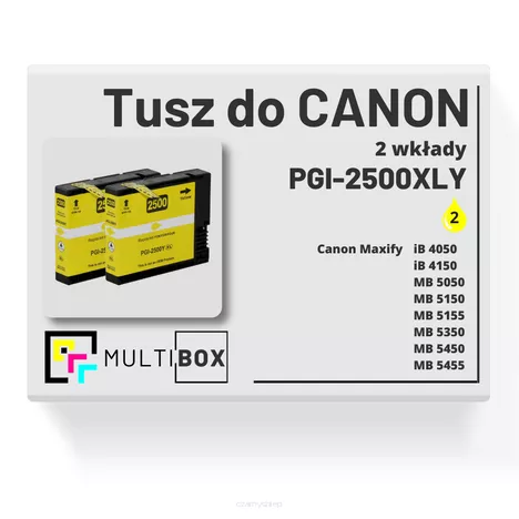 Tusz do CANON PGI2500XLY 2-pak yellow zamiennik Multibox