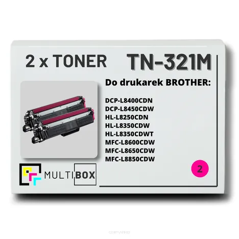 2-PAK Multibox Toner do BROTHER TN321M Magenta zamiennik