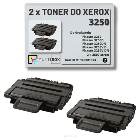 2-PAK Multibox Toner do XEROX 3250 106R01373 3.5K zamiennik