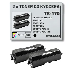 2-PAK Multibox Toner do KYOCERA TK170 1T02LZ0NL0 FS1320 FS1370 ECOSYS P2135 2x7.2K zamiennik