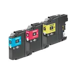 BROTHER tusz LC125XLRBWBP oryginalny 3-pak CMY 3x1200 stron - 2