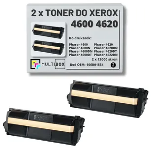 2-PAK Multibox Toner do XEROX 4600 4620 106R01534 12K zamiennik