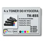 EOL 4-pak Toner do KYOCERA TK855 TASKALFA 400CI 500CI 552CI 25,0K/3x18,0K Multibox zamiennik - 2