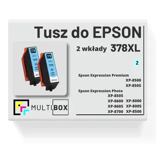 Tusz do EPSON 378XL T3795 C13T37954010 2-pak light cyan zamiennik Multibox