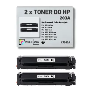 2-PAK Multibox Toner do HP 203A BLACK CF540A zamiennik