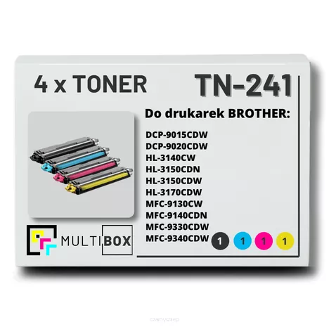 Toner do BROTHER TN241 4-pak CMYK Multibox zamiennik
