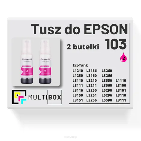 2-PAK Multibox Tusz do EPSON 103 T00S3 C13T00S34A magenta zamiennik