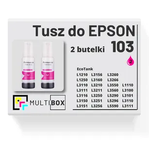 2-PAK Multibox Tusz do EPSON 103 T00S3 C13T00S34A magenta zamiennik