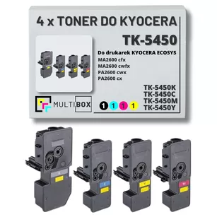 4-PAK Multibox Toner do KYOCERA TK5450  ECOSYS MA2600 PA2600 4.1K/3x3.2K CMYK zamiennik