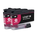 2-PAK Multibox Tusz do BROTHER LC427M magenta zamiennik - 2