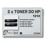 2-PAK Multibox Toner do HP 131X BLACK CF210X zamiennik - 2