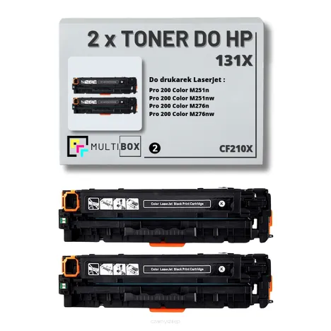 2-PAK Multibox Toner do HP 131X BLACK CF210X zamiennik