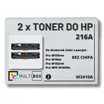 2-PAK Multibox Toner do HP 216A BLACK W2410A zamiennik BEZ CHIPA - 2