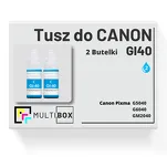2-PAK Multibox Tusz do CANON GI40C cyan zamiennik - 2