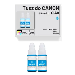 2-PAK Multibox Tusz do CANON GI40C cyan zamiennik