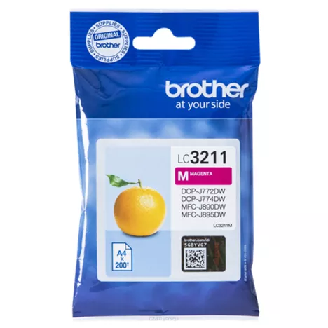 BROTHER tusz LC3211M oryginalny magenta 200 stron
