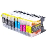 10-PAK Multibox Tusz do BROTHER LC1280XL - 2