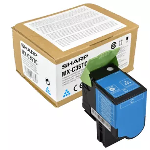 SHARP toner MXC35TC oryginalny cyan 6000 stron