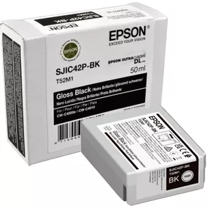 EPSON tusz SJIC42PBK SJIC42P-BK C13T52M140 oryginalny BLACK 50ml