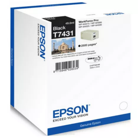 EOL Epson tusz T7431 C13T74314010 oryginalny black