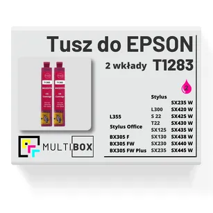 Tusz do EPSON T1283 C13T12834010 2-pak magenta zamiennik Multibox