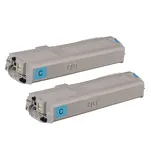 2-PAK Multibox Toner do OKI ES5432 ES5463 46490623 cyan zamiennik - 3