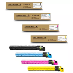 4 X Toner do DEVELOP TN626 CMYK Ineo + 450i, 451i, 550i Zamiennik