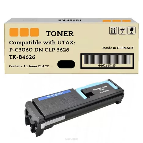 Toner 4462610115 do UTAX TKB4626 PC3060 DN CLP 3626 CLP 3630 czarny zamiennik 12000 stron