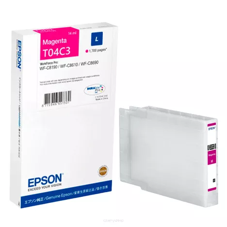 Epson tusz T04C3 C13T04C340 oryginalny magenta