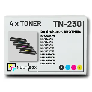 4-PAK Multibox Toner do BROTHER TN230 CMYK zamiennik
