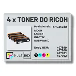 4-PAK Multibox toner do RICOH SPC340 407899 407900 407901 407902 zamiennik - 2