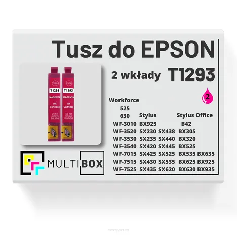 2-PAK Multibox Tusz do EPSON T1293 C13T12934010 magenta zamiennik