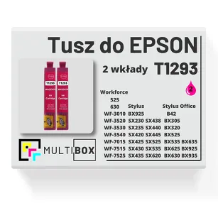 Tusz do EPSON T1293 C13T12934010 2-pak magenta zamiennik Multibox