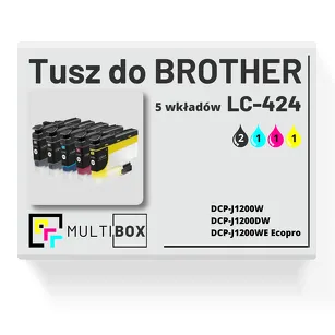 5-PAK Multibox Tusz do BROTHER LC424 cyan / magenta / yellow / black zamiennik