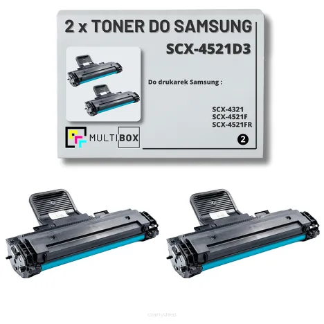 2-PAK Multibox Toner do SAMSUNG SCX4521 SCX4521D3 3K Zamiennik