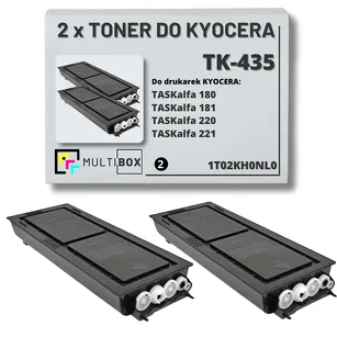 2-pak Toner do KYOCERA TK-435 1T02KH0NL0 TASKALFA 180 220 2x15.0K Multibox zamiennik