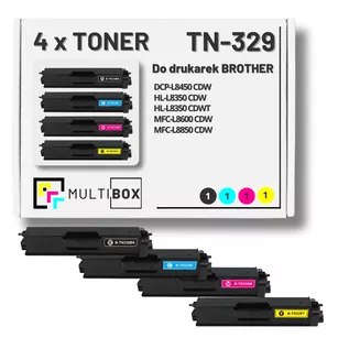 Toner do BROTHER TN329 4-pak CMYK Multibox zamiennik