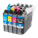 4-PAK Multibox Tusz do BROTHER LC121 - 2