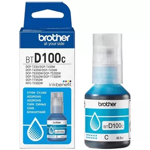 BROTHER tusz BTD100C oryginalny cyan 48.8ml 5000 stron