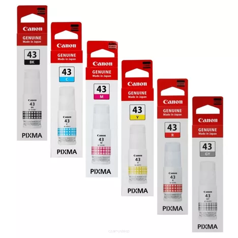 Canon oryginalny tusz GI43 black / cyan / magenta / yellow / red / grey 6-pak
