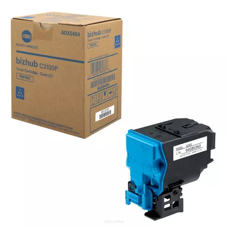 KONICA MINOLTA toner TNP50C A0X5454 cyan oryginalny 5000 stron