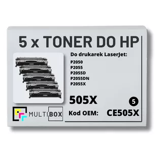 Toner do HP CE505X 05X P2050 P2055 5-pak zamiennik Multibox
