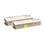 2-PAK Multibox Toner do OKI MC760 MC770 MC780 45396301 yellow zamiennik - 3