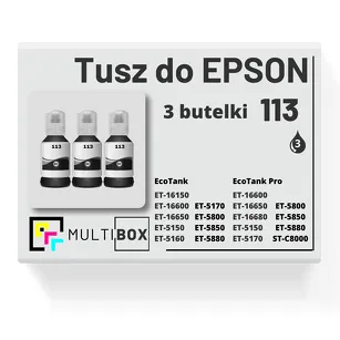 Tusz do EPSON 113 T06B1 C13T06B140 3-pak black zamiennik Multibox