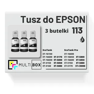 3-PAK Multibox Tusz do EPSON 113 T06B1 C13T06B140 black zamiennik