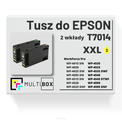2-PAK Multibox Tusz do EPSON T7014 XXL C13T70144010 yellow zamiennik