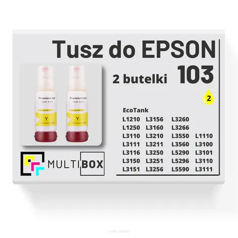 2-PAK Multibox Tusz do EPSON 103 T00S4 C13T00S44A yellow zamiennik